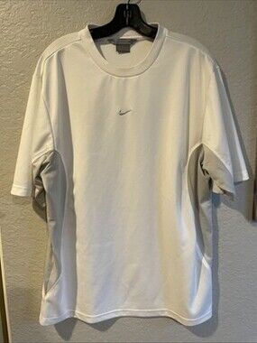 Nike Athletic Wear White T-Shirt Mens Size Large Performance Training